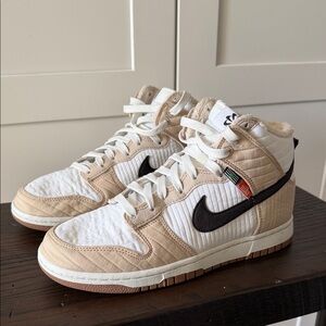 Nike White and Cream Sneakers